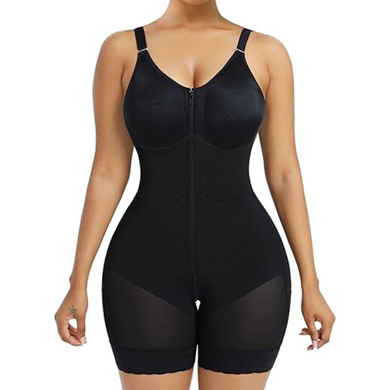 SCULPVIA Fajas Colombianas Moldeadoras Postpartum Shapewear for Women Tummy Control Butt Lifter Body Shaper with Zipper Crotch