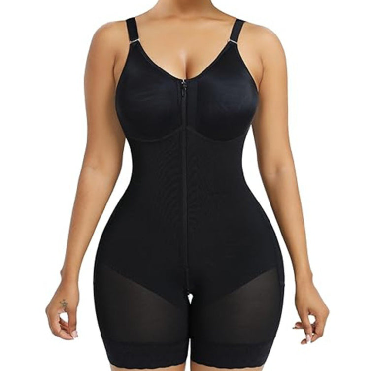 SCULPVIA Fajas Colombianas Moldeadoras Postpartum Shapewear for Women Tummy Control Butt Lifter Body Shaper with Zipper Crotch