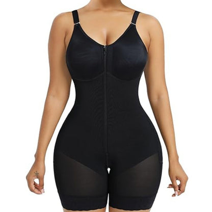 SCULPVIA Fajas Colombianas Moldeadoras Postpartum Shapewear for Women Tummy Control Butt Lifter Body Shaper with Zipper Crotch